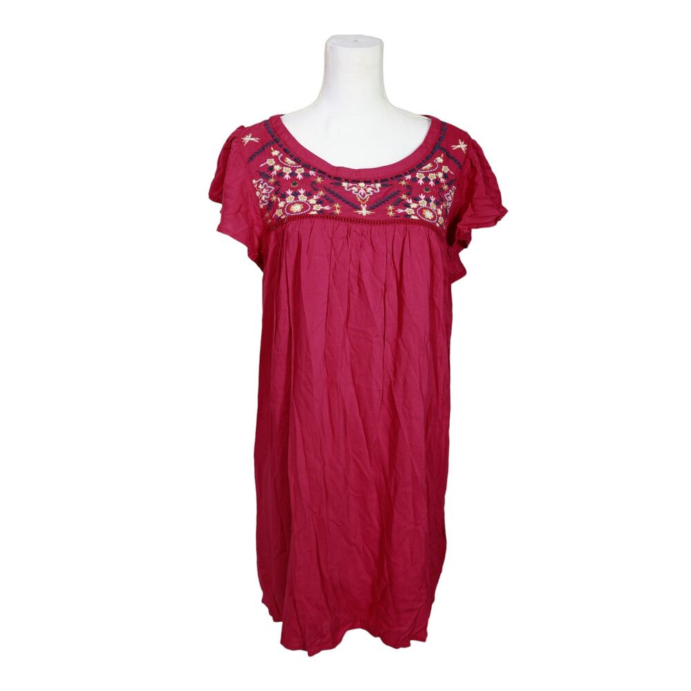 Wonderly Boho‎ Dress Womens XL Peasant Hippie Cottagecore Midi NWT